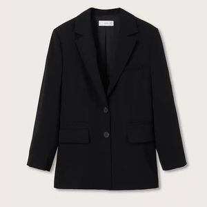 Woman Mango Brand New Pockets suit blazer NWT Size XS Black Woman Suit Jackets